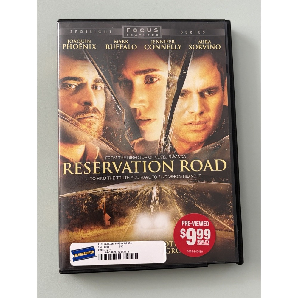 Reservation Road DVD Widescreen Joaquin Phoenix Mark Ruffalo Jennifer Connelly